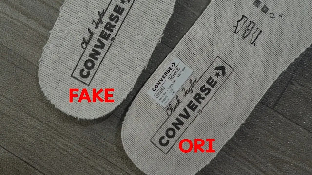 Printing insole sepatu Converse