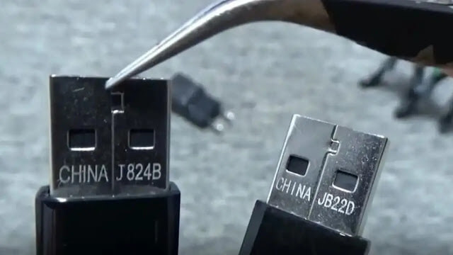 Sambungan USB pada kabel data Charger Samsung